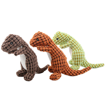 Chew-Proof Dinosaur Interactive Dog Toy