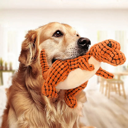 Chew-Proof Dinosaur Interactive Dog Toy